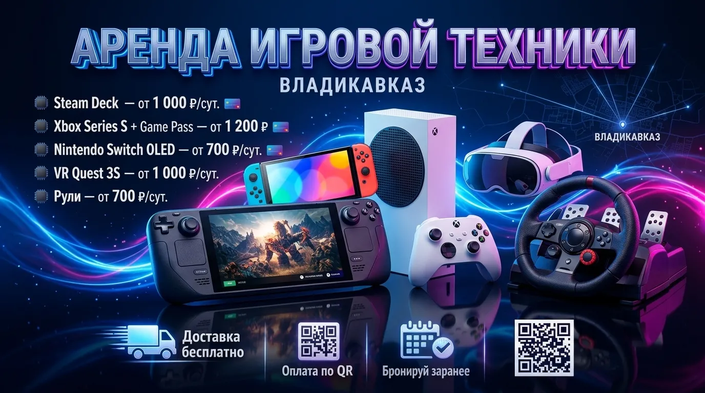 KongSize — аренда игровой техники